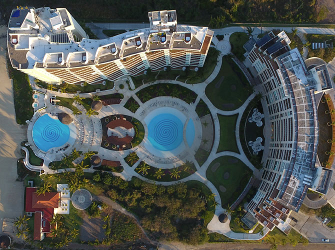 vista  aerea  construccion  hotel  nuevo  vallarta  jalisco